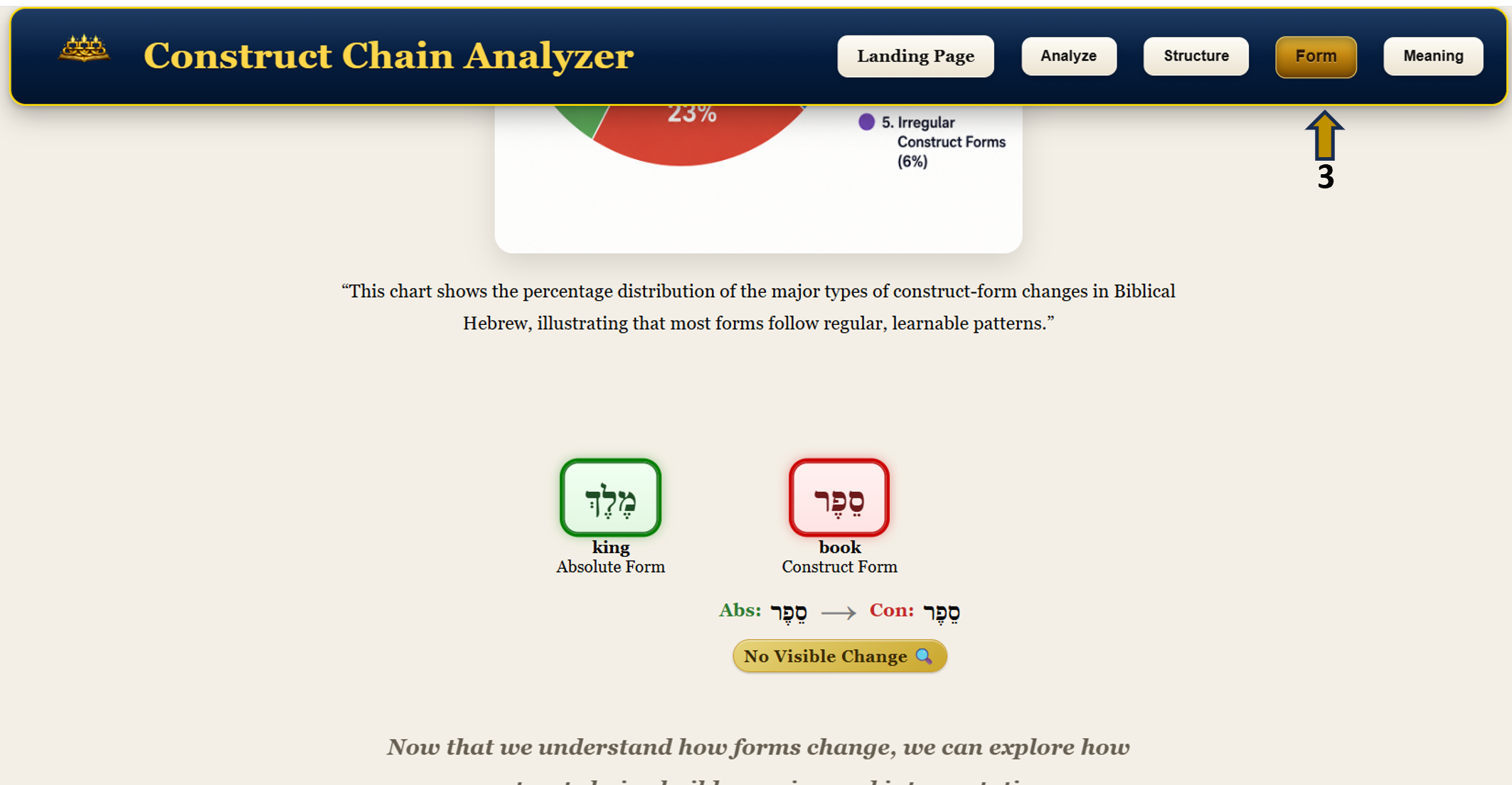 Form and Morphology screen